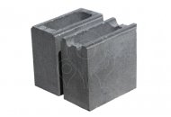 Betonová tvarovka KB-Blok Lidovka poloviční černá