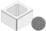Betonová tvarovka KB-Blok PlayBlok KBF 30-15 A hladká černá