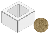 Betonová tvarovka KB-Blok PlayBlok KBF 30-15 A hladká žlutá