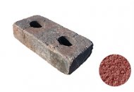 Betonová tvarovka Diton RETRO BLOCK IV s otvory červená