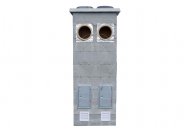 Betonový komín Fejta dvouprůduchový s šachtou 200 mm 5 m