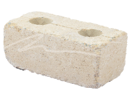 Betonový zdicí blok Beton Brož History - nízký kámen s otvory písková