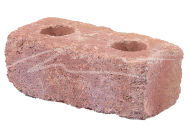 Jednovrstvá betonová skladebná dlažba Beton Brož History Nízký kámen (obrubník / palisáda) červená