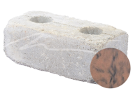 Jednovrstvá betonová skladebná dlažba Beton Brož History Nízký kámen (obrubník / palisáda) cihlovo-černá