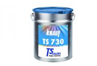 Silikonakrylátová vrchní krycí barva Knauf TS 730 modrá 0,7 kg