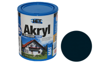 Univerzální vodou ředitelná akrylátová barva HET Akryl MAT 0,7+0,2 kg černá