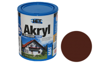 Univerzální vodou ředitelná akrylátová barva HET Akryl MAT 0,7+0,2 kg tmavě hnědá