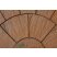 Betonová dlažba Beton Brož plošná reliéfní Břidlice kruh - vnitřní segment cihlová 1