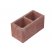Betonová tvarovka KB-Blok PlayBlok KBF 20-13 S škrábaná červená 2